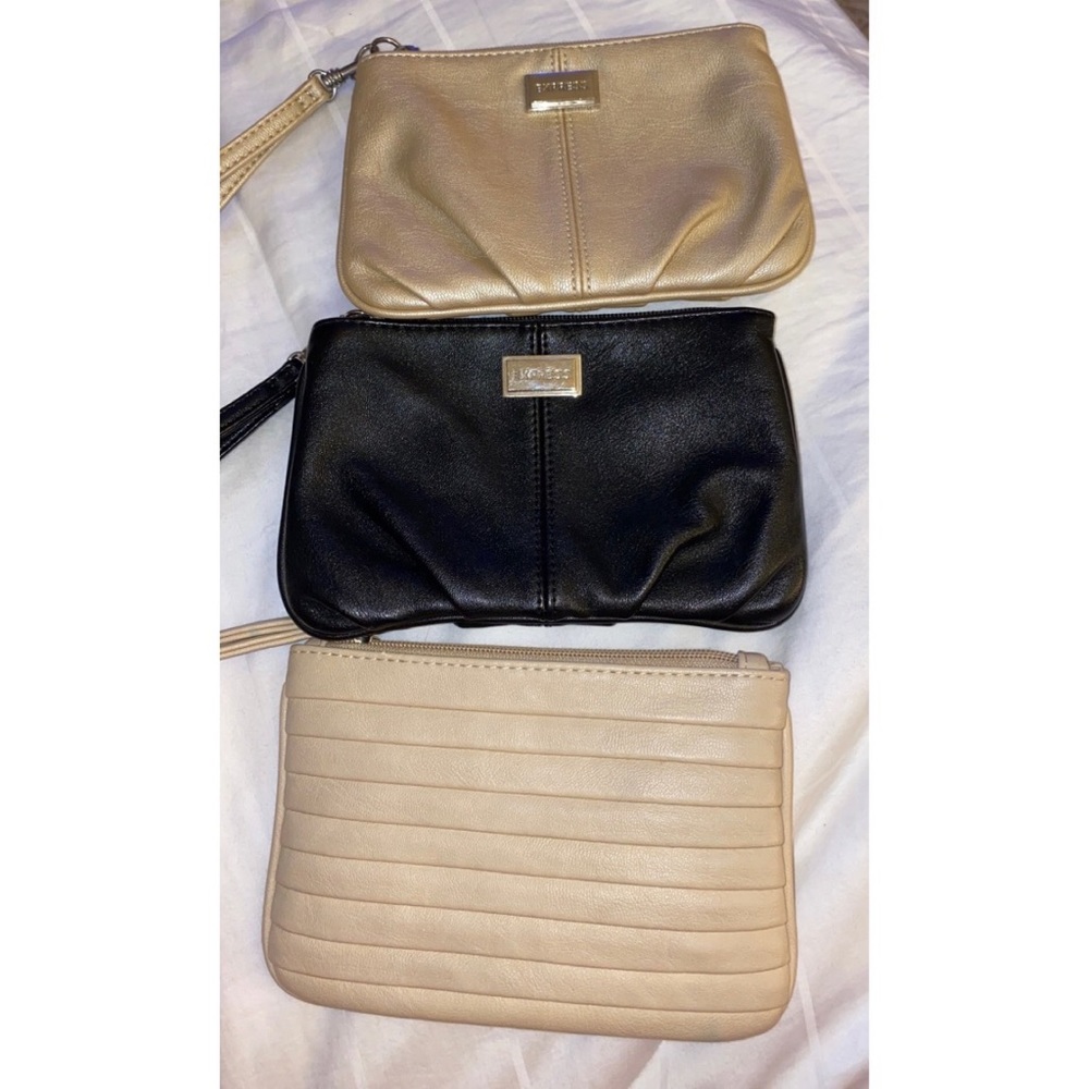 Set of 3 • Express Wrislets (gold, black & tan)